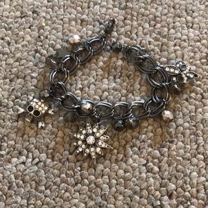 Gunmetal Charm bracelet